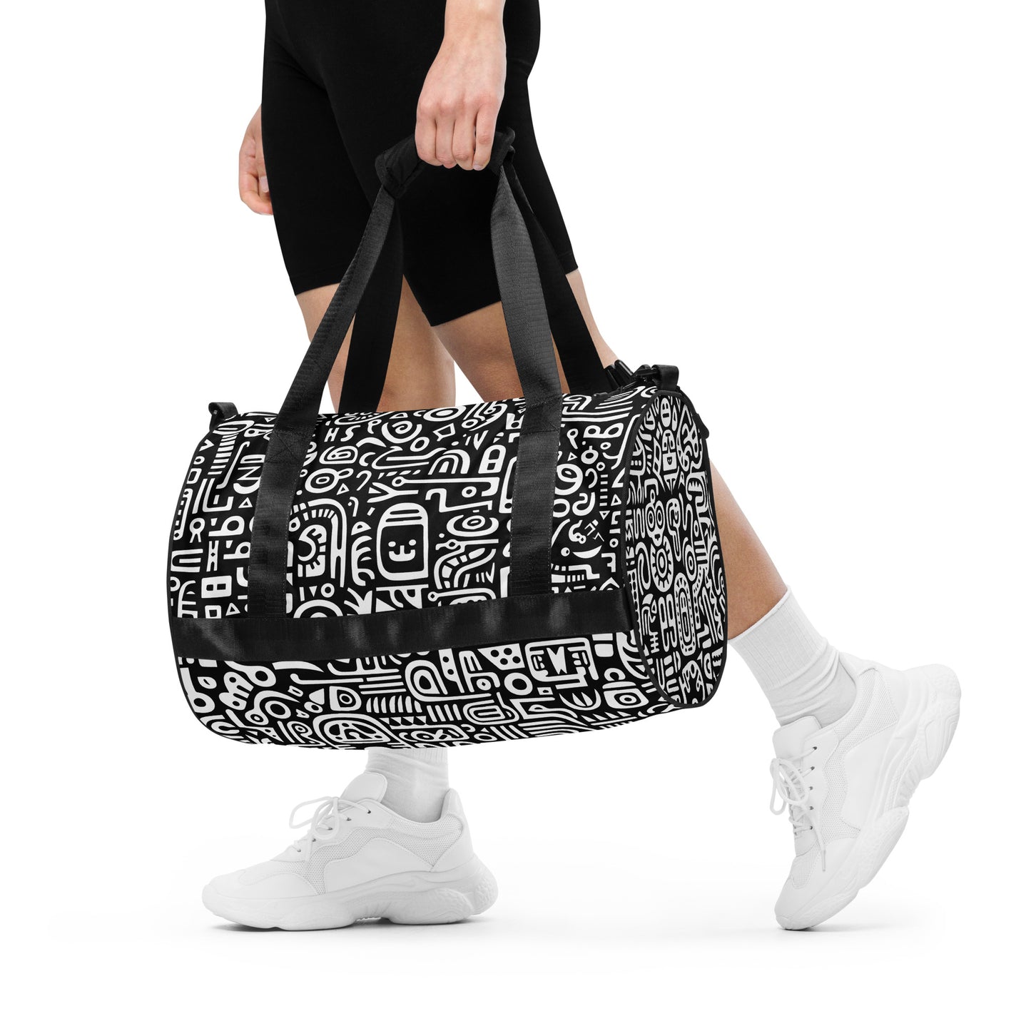 African Symbols All-over print gym bag || abasani