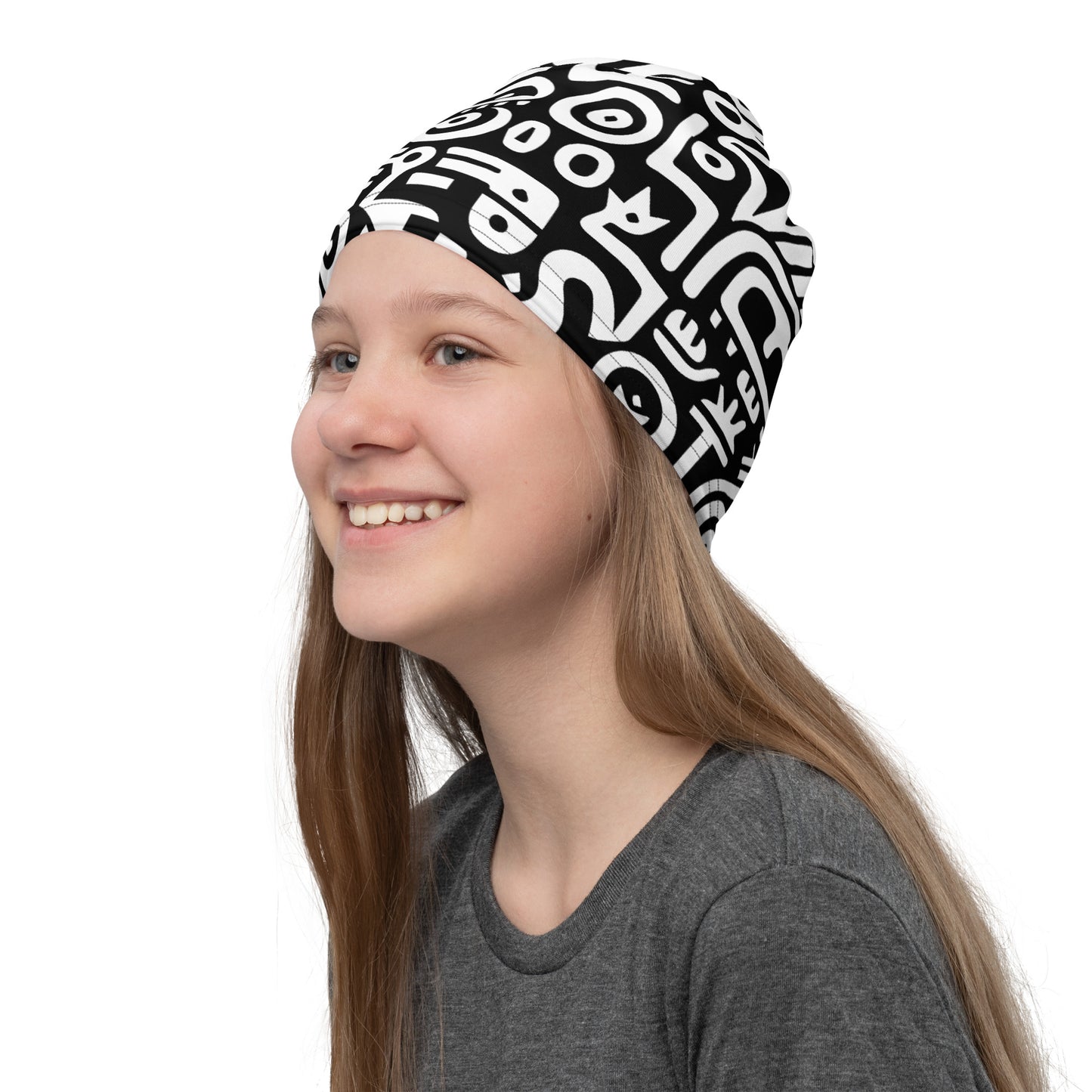 African Adinkra Inspired Symbol Neck Gaiter