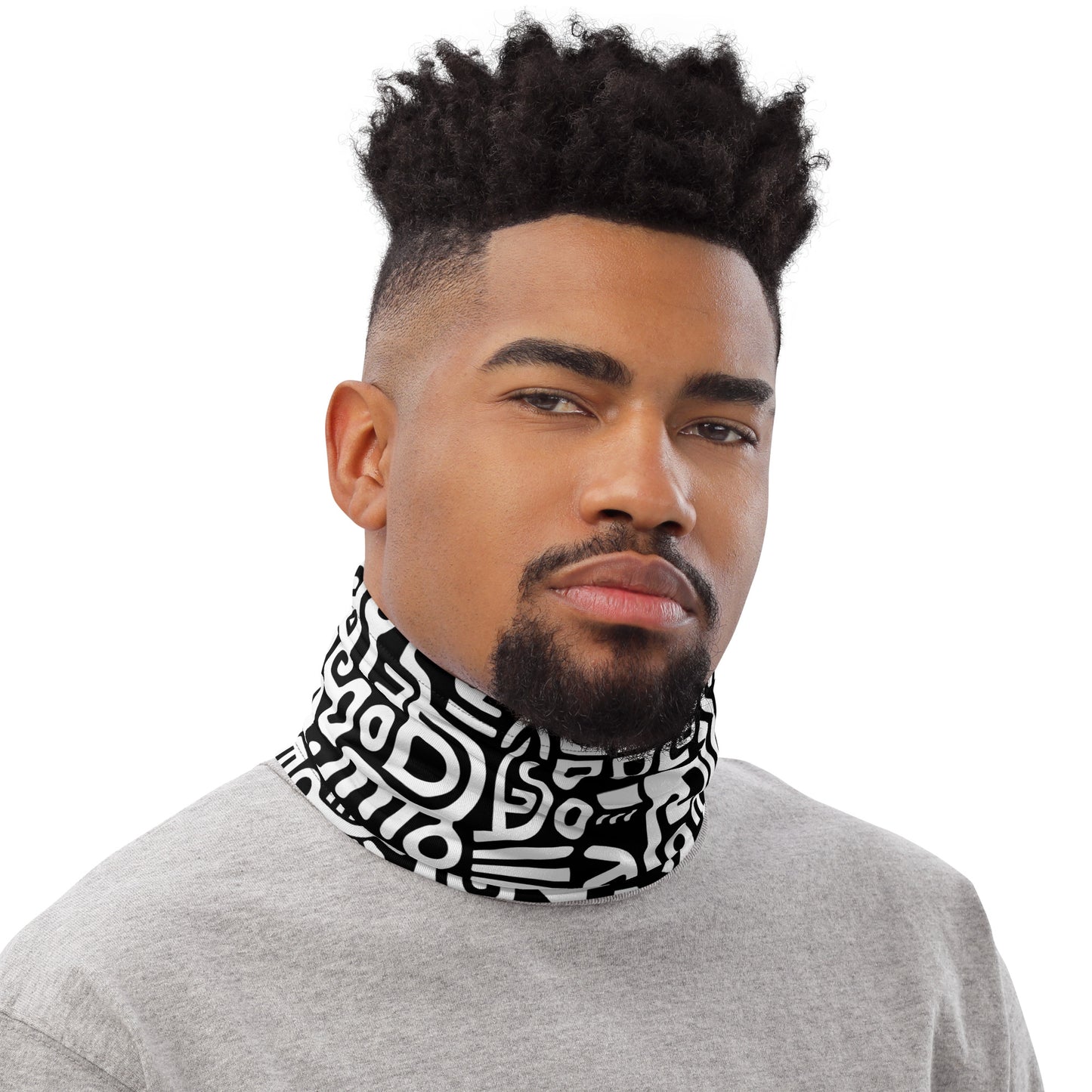 African Adinkra Inspired Symbol Neck Gaiter