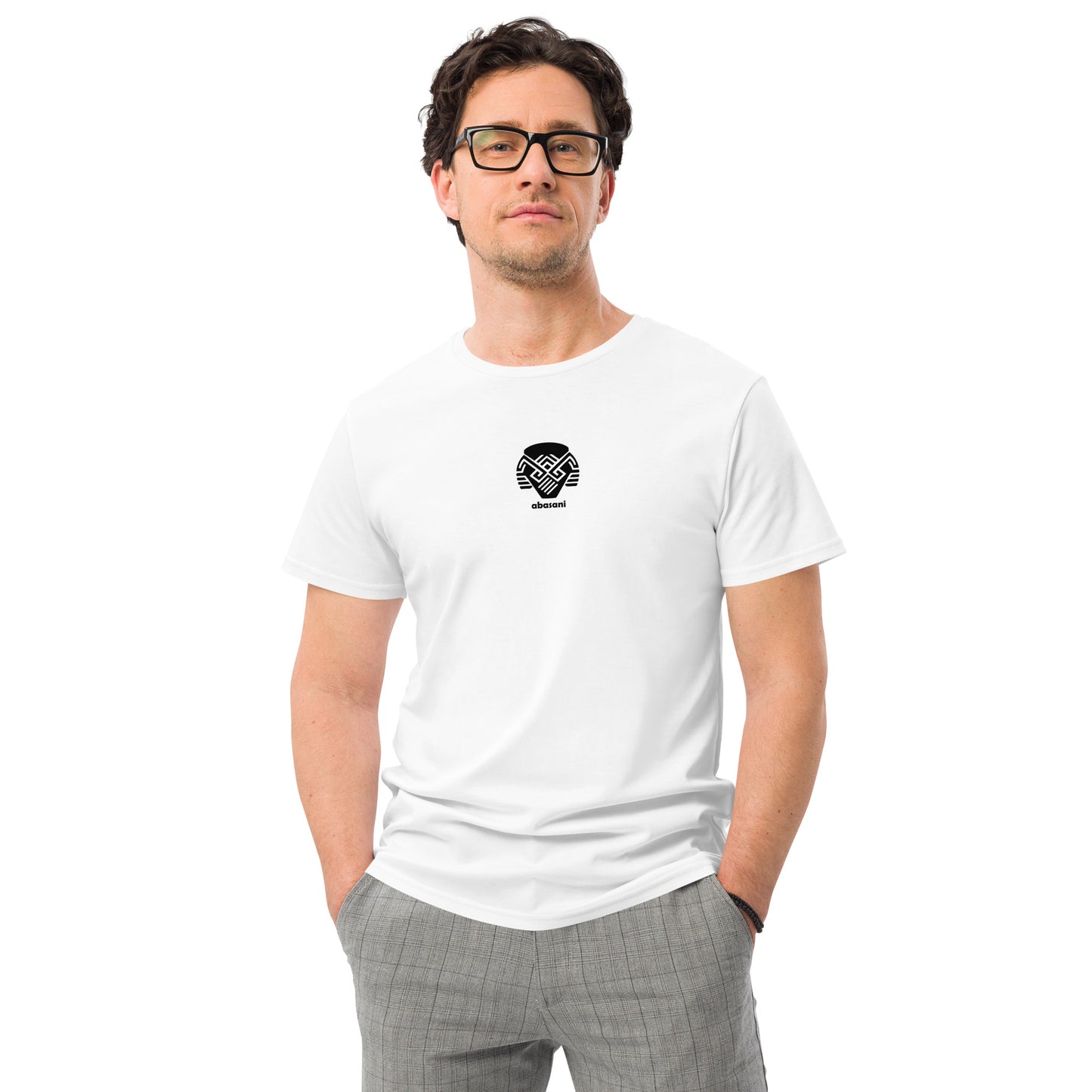 abasani logo Men's premium cotton t-shirt || abasani