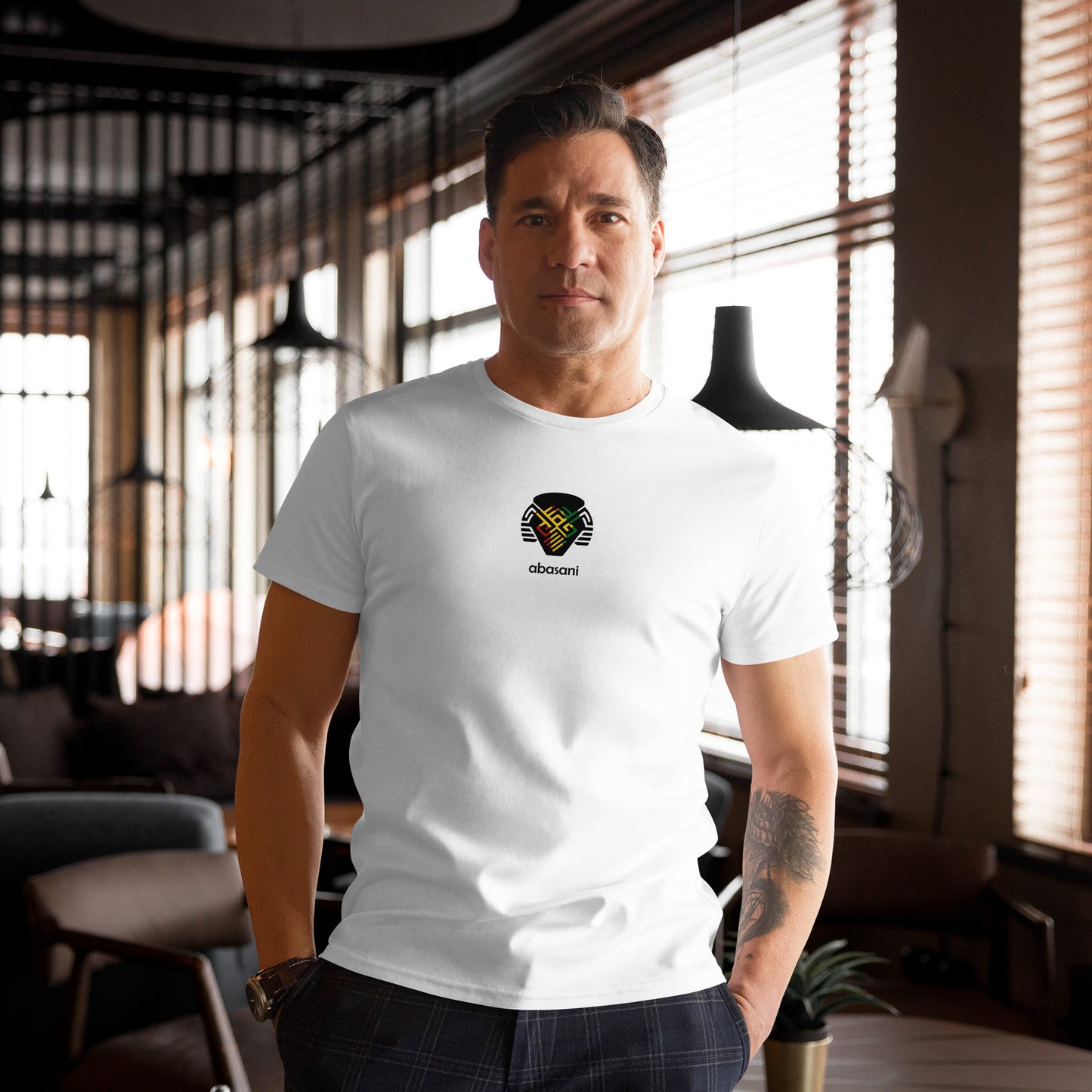 Abasani Logo Men's premium cotton t-shirt || abasani