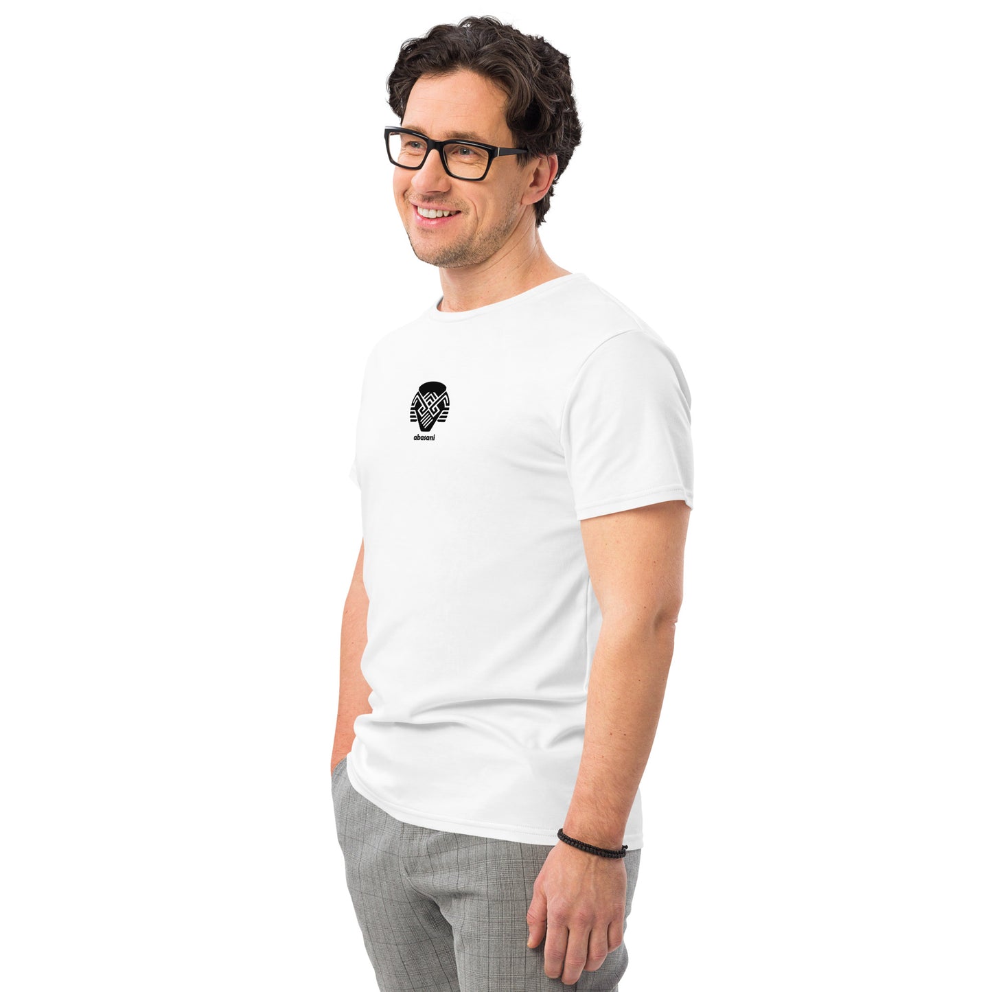 abasani logo Men's premium cotton t-shirt || abasani