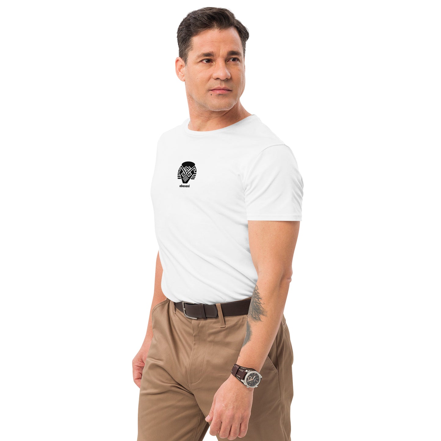 abasani logo Men's premium cotton t-shirt || abasani