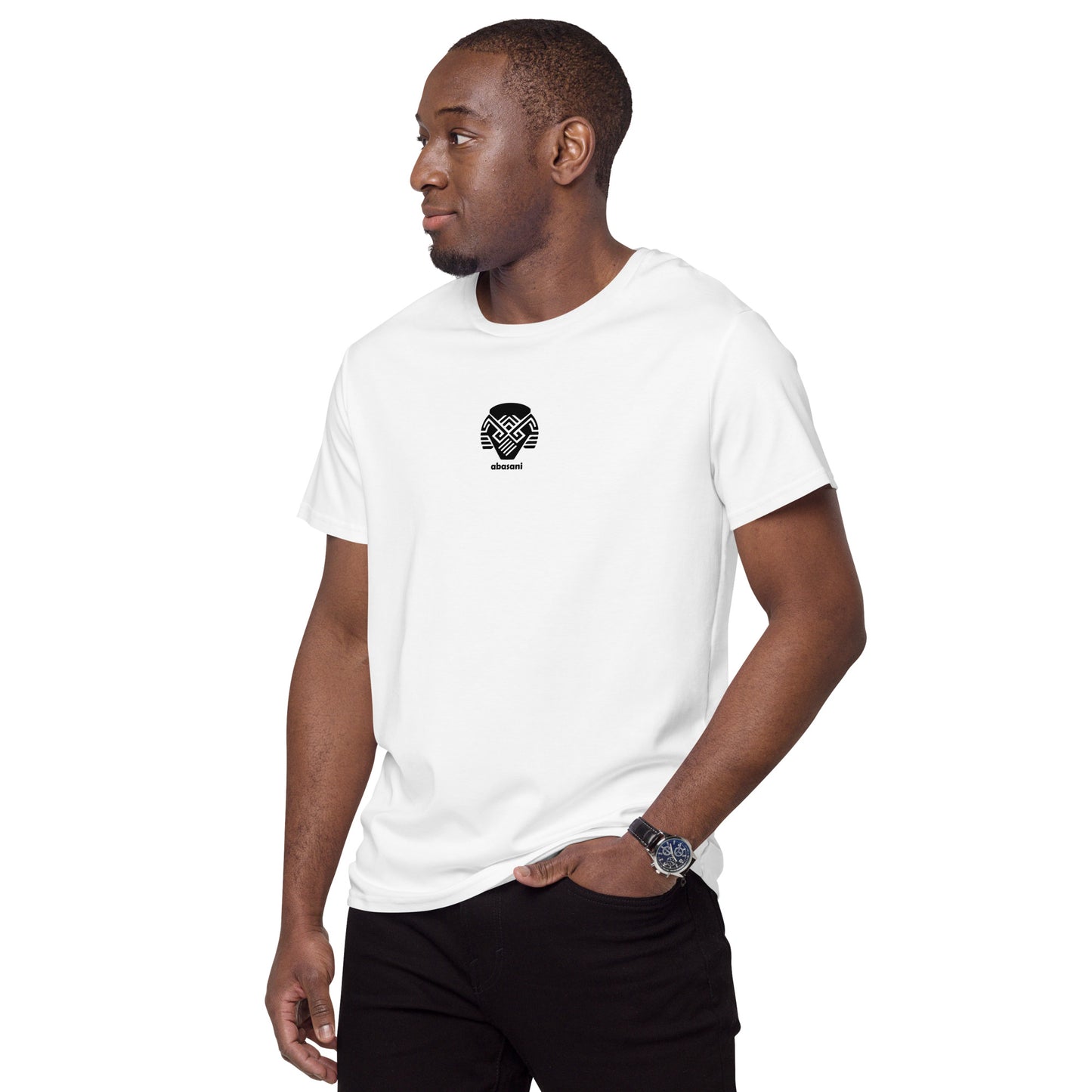 abasani logo Men's premium cotton t-shirt || abasani