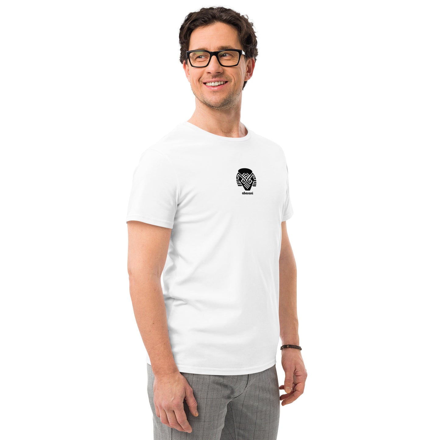 abasani logo Men's premium cotton t-shirt || abasani