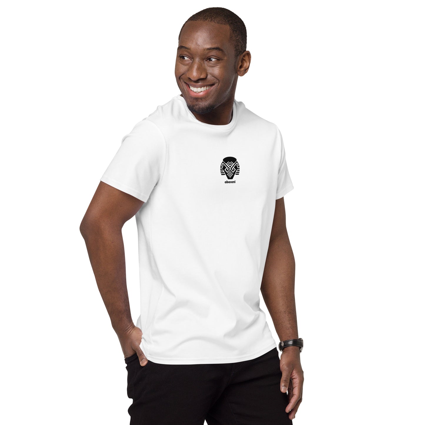 abasani logo Men's premium cotton t-shirt || abasani