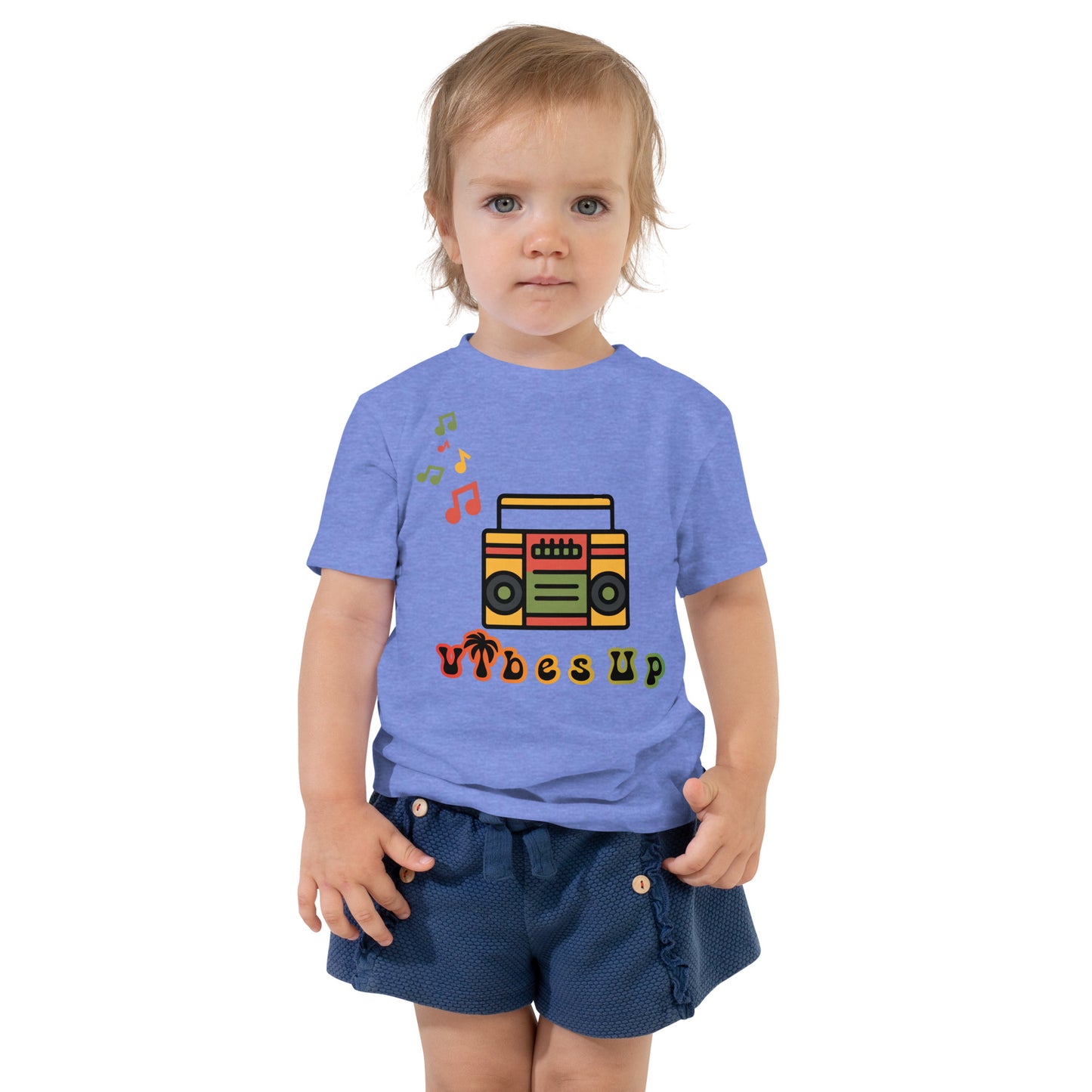 Radio Vibes Up Toddler Short Sleeve Tee || abasani