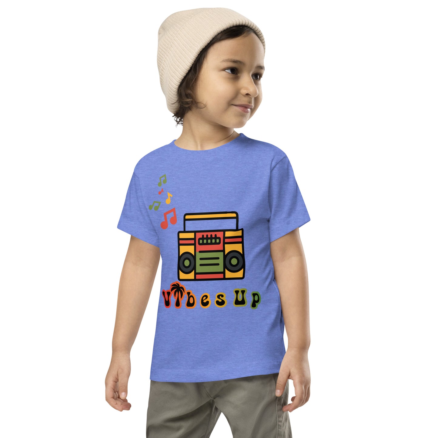 Radio Vibes Up Toddler Short Sleeve Tee || abasani