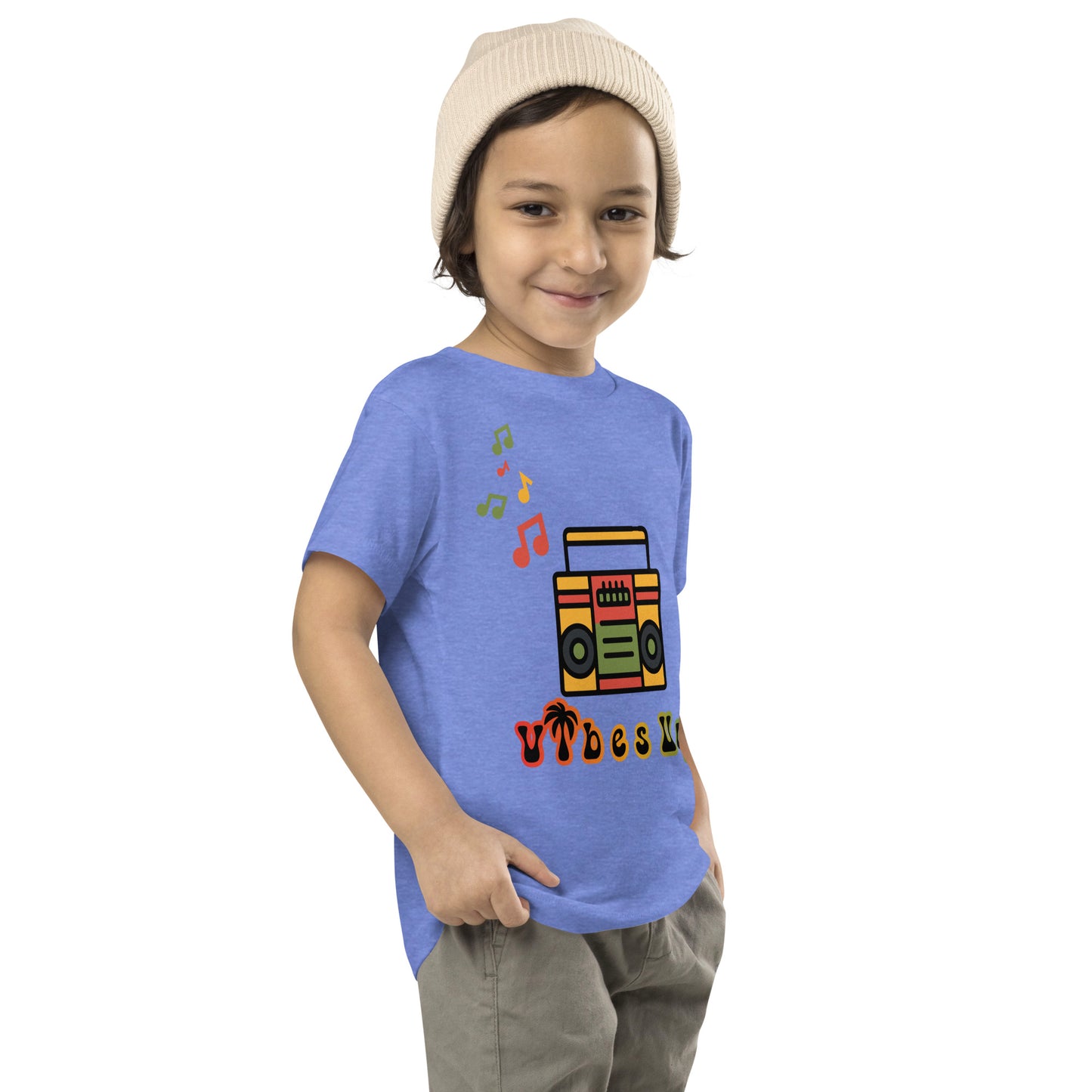 Radio Vibes Up Toddler Short Sleeve Tee || abasani