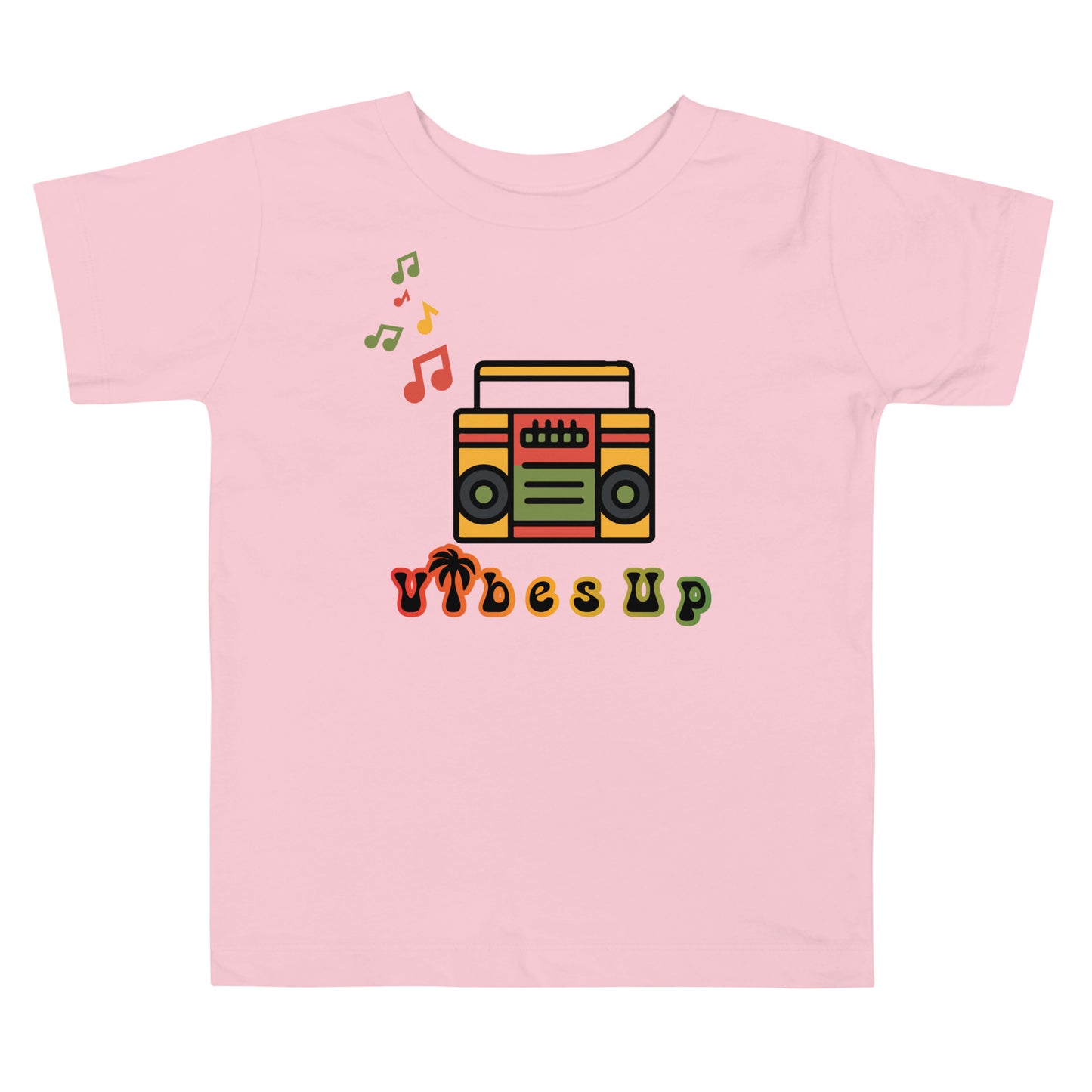 Radio Vibes Up Toddler Short Sleeve Tee || abasani