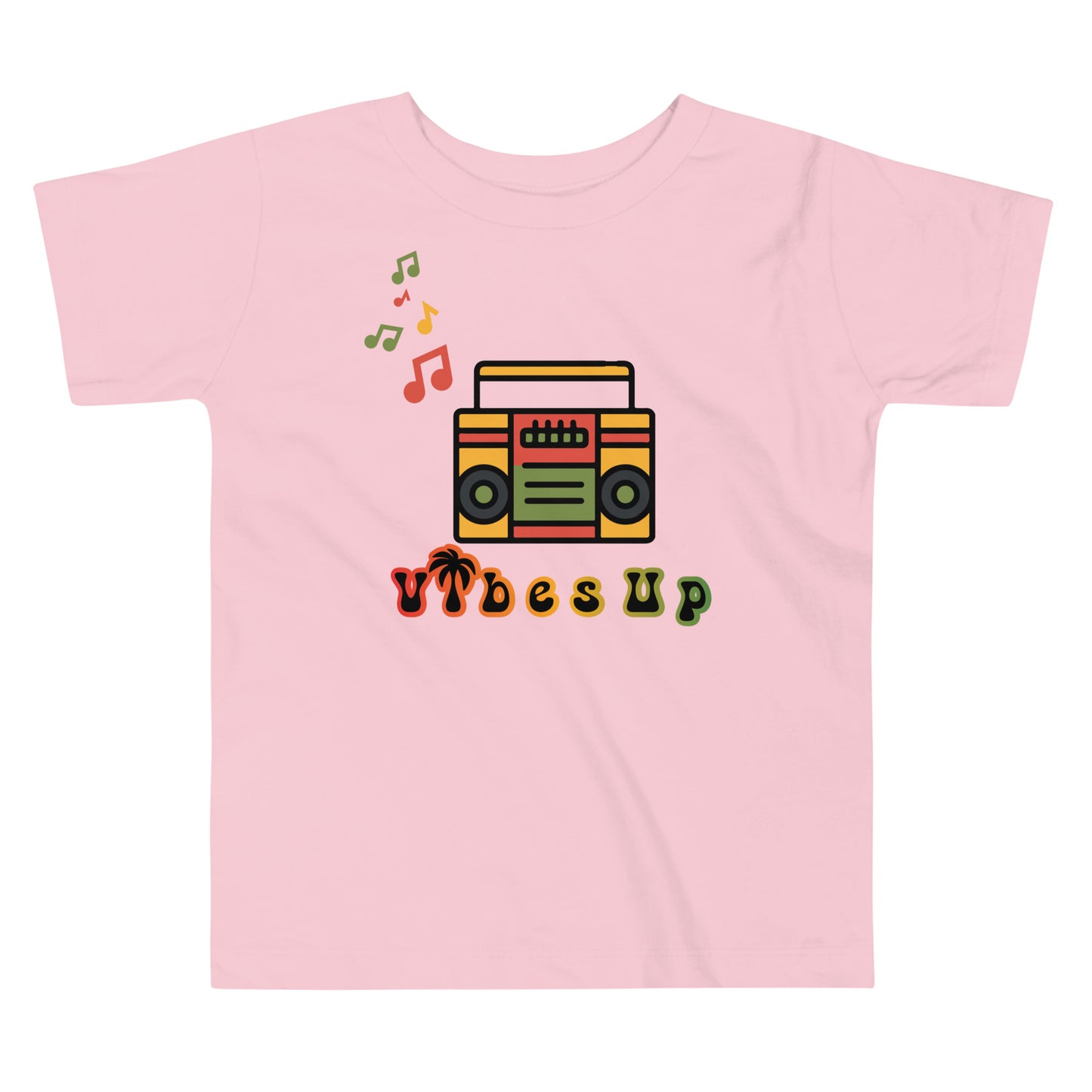 Radio Vibes Up Toddler Short Sleeve Tee || abasani