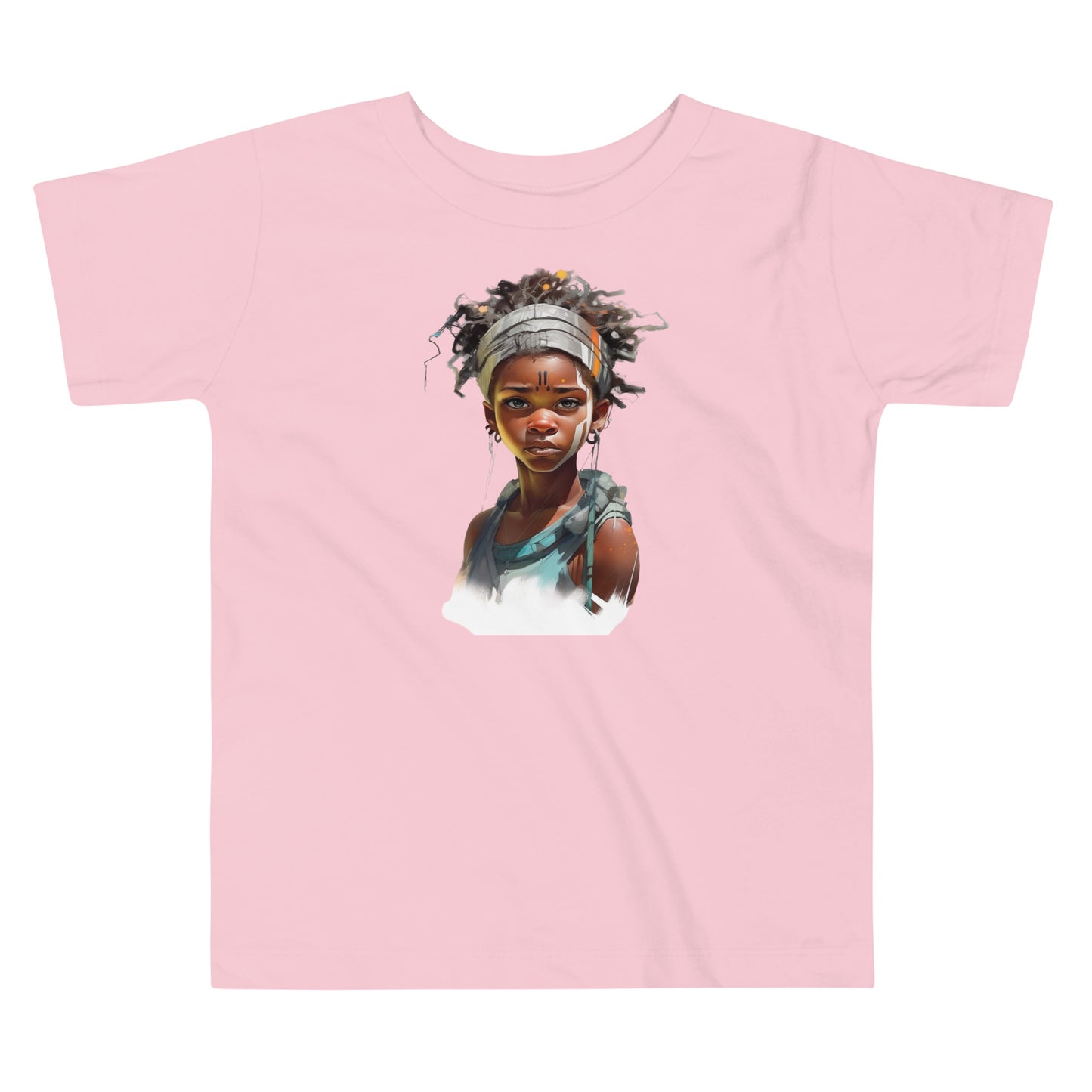 Young female African warrior Toddler Short Sleeve Tee || abasani