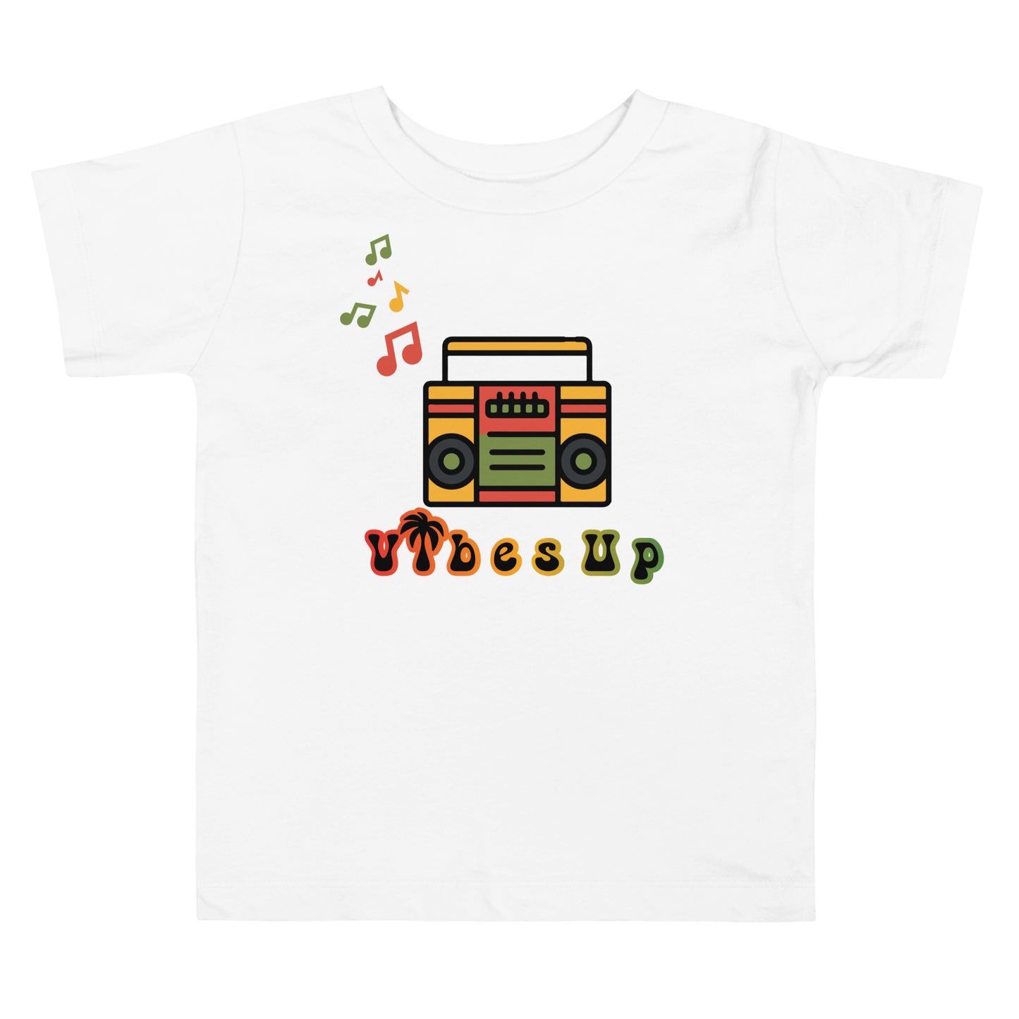 Radio Vibes Up Toddler Short Sleeve Tee || abasani