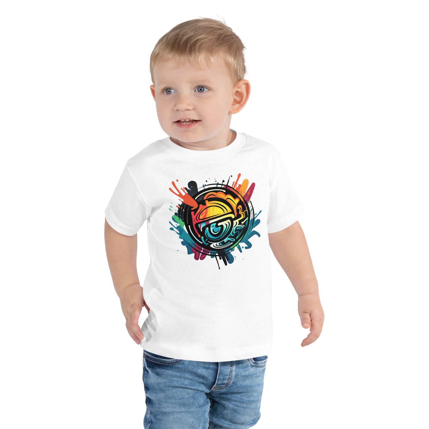 Abstract Art Toddler Short Sleeve Tee || abasani