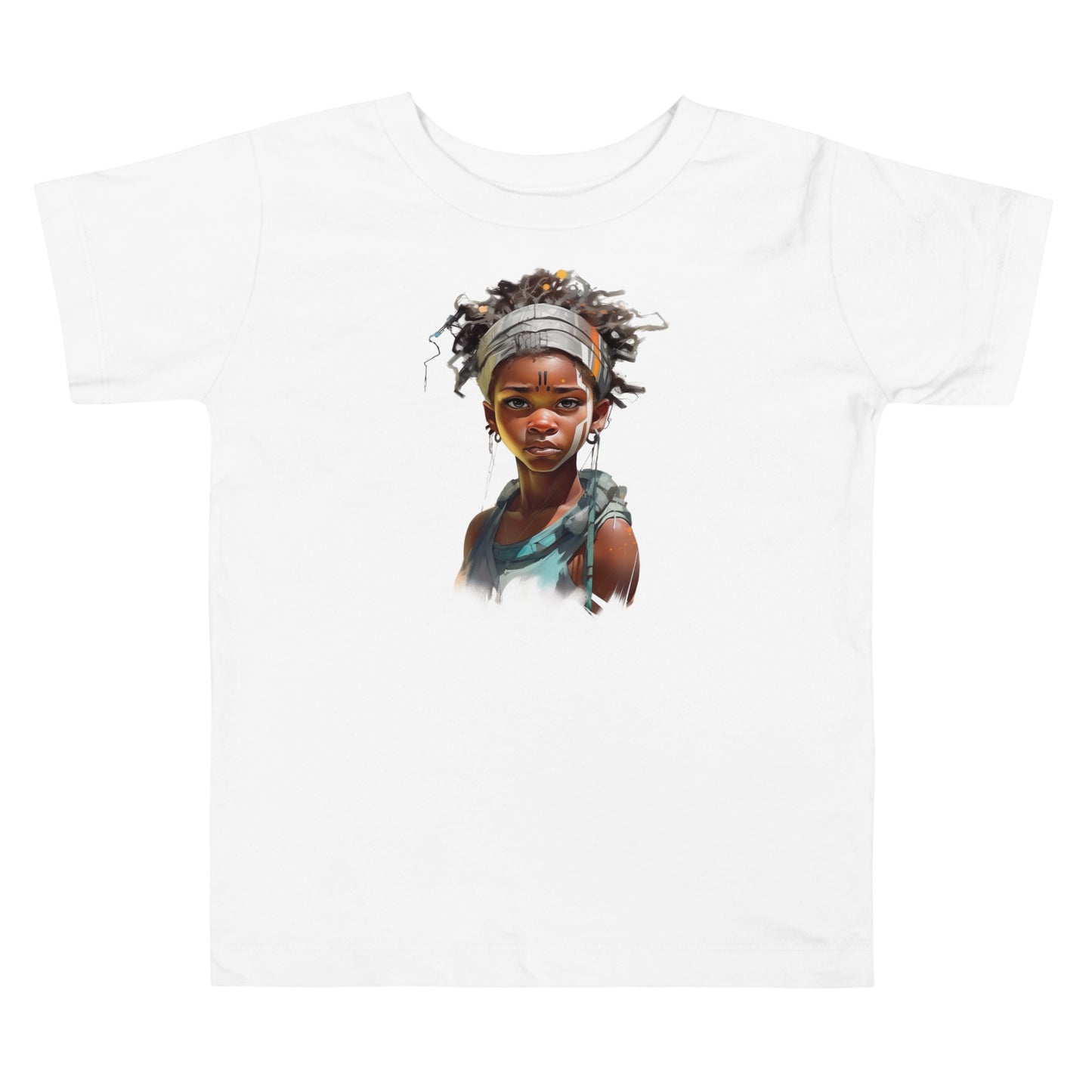 Young female African warrior Toddler Short Sleeve Tee || abasani