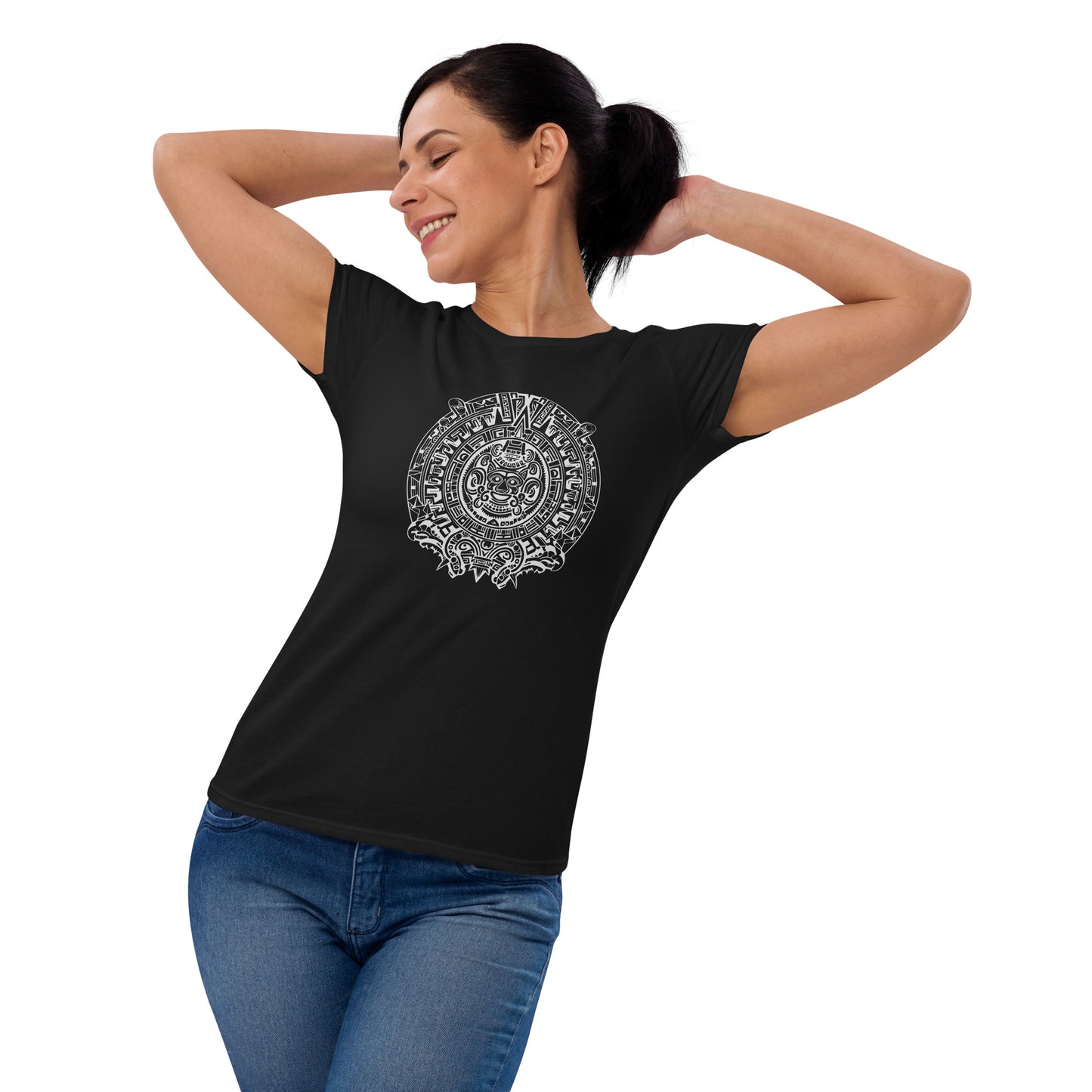 Tribal Aztec Art Women's short sleeve t-shirt || abasani